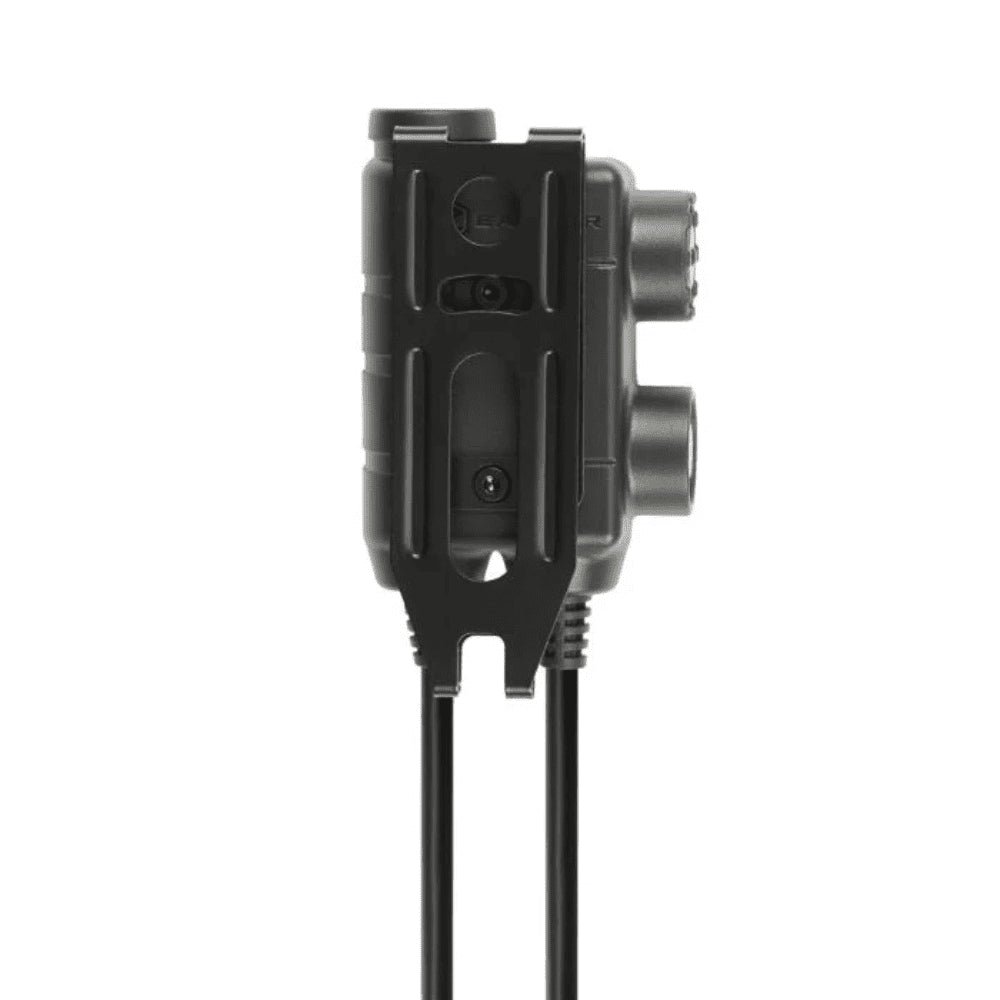 EARMOR Dual PTT Adapter Kenwood Baofeng 2 Pin Wired Tactical Headset Black
