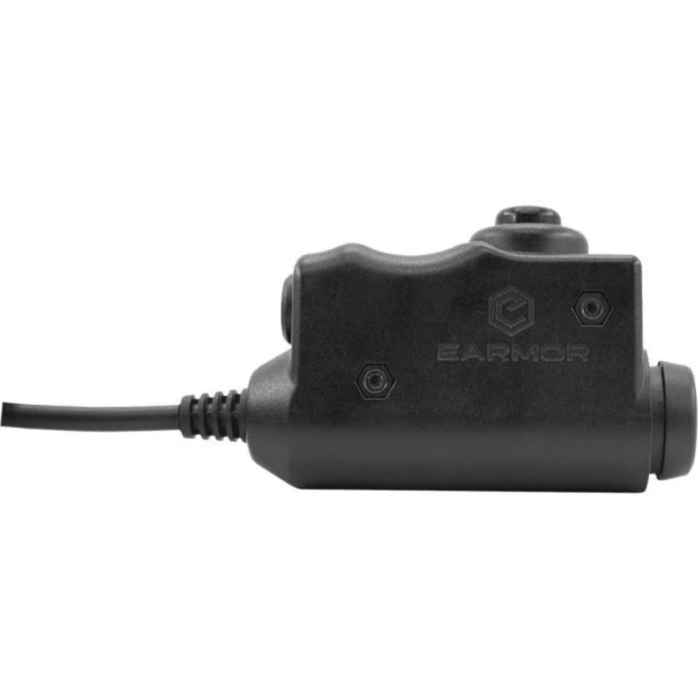 EARMOR M51-MID PTT Adapter Midland Radio Headset Wired Tactical Gear Black