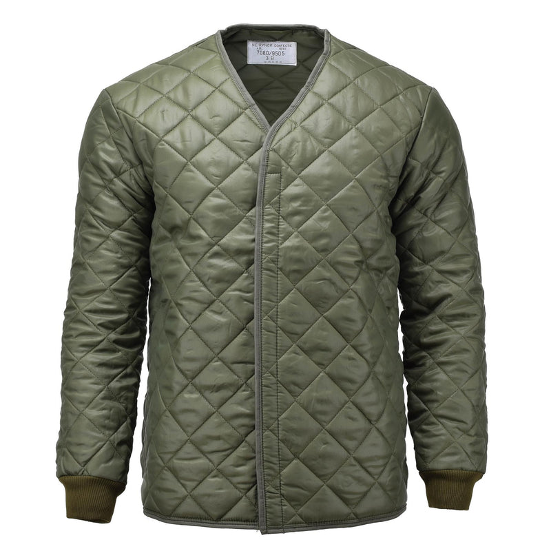 Original Swedish army field jacket parka quilt liner military issue winter NEW