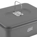 ESBIT Solid Fuel Cooking Set Camping 1100ml Pot Hard Anodized Aluminum Gray - GoMilitar