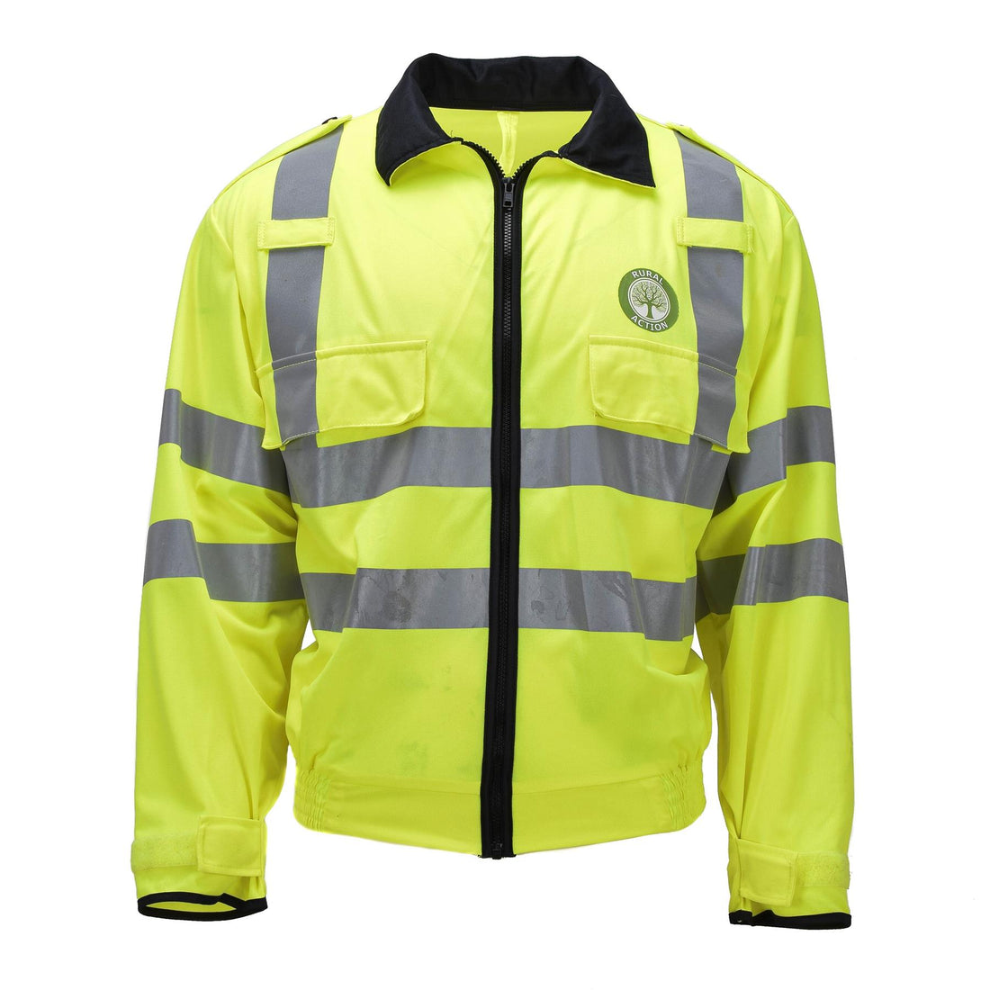 Original Scottish Community Volunteer Hi-Vis Jacket Reflective Yellow Workwear