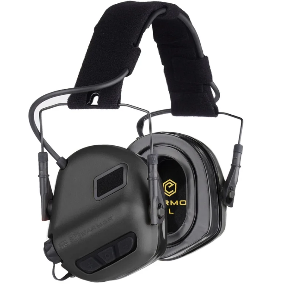 EARMOR M31 Plus Electronic Hearing Protection Earmuffs Tactical Outdoor Black