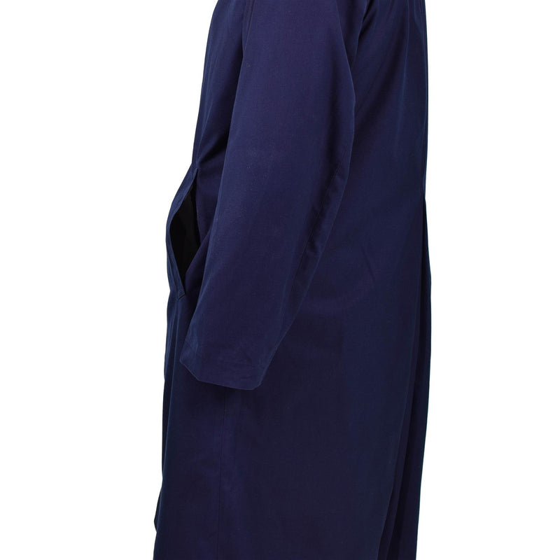 Genuine French Military Rain Coat Army Air Force Trench coat Blue Waterproof