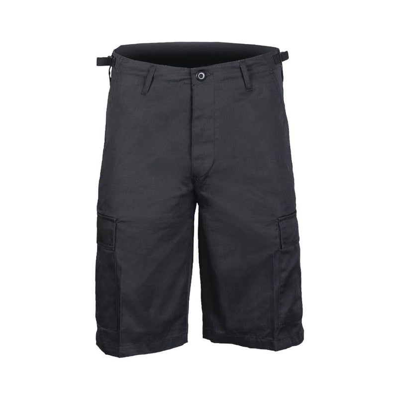 Mil-Tec Brand Military Style troops bermuda combat uniform army shorts black