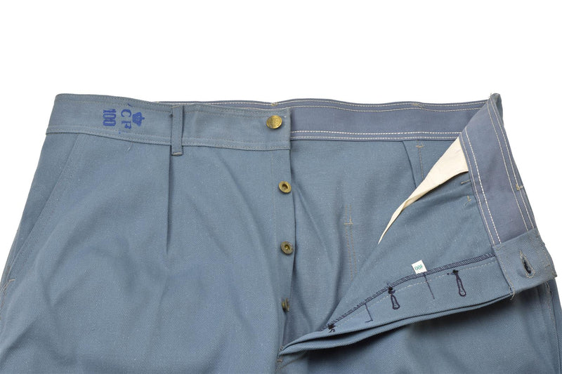 Original Danish Military pants casual Denmark army personnel trousers blue NEW