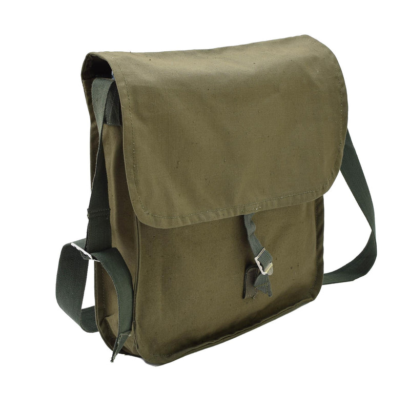 Original Bulgarian army olive shoulder bag adjustable strap outdoor travel NEW