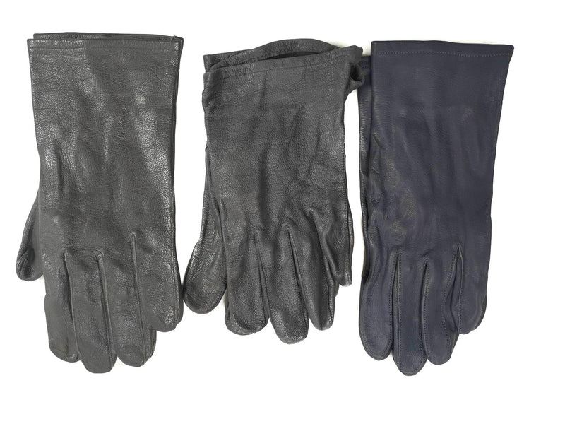 Original Germany army leather gloves gray tactical military surplus issue