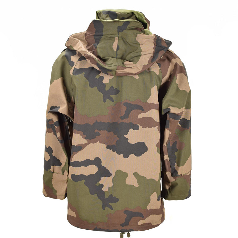 Genuine French army waterproof trilaminate jacket camo goretex hooded rain parka