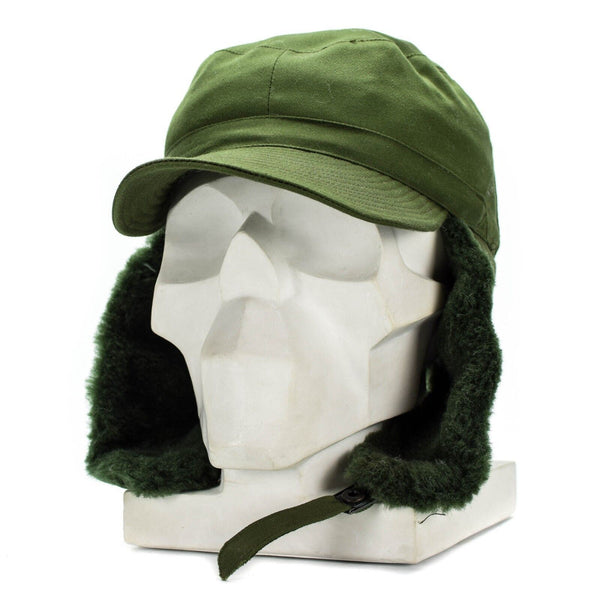 Original Swedish Sweden military Army winter Green M59 Combat field cap hat NEW