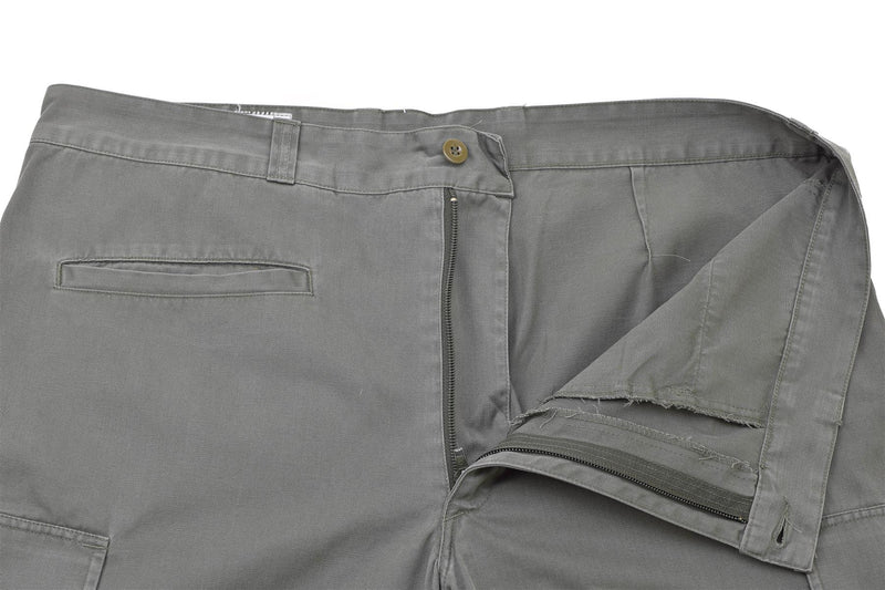 Genuine French Military air forces pants gray reinforced work cargo trousers