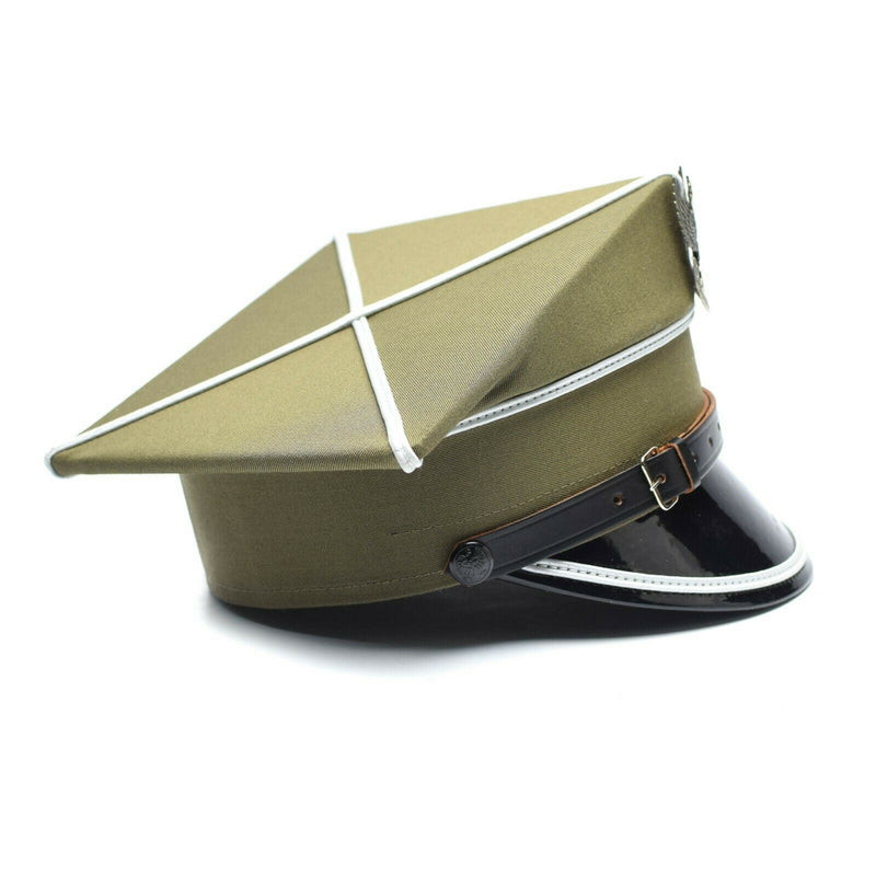 Genuine Polish military visor hat Poland army officer peaked eagle cockade NEW