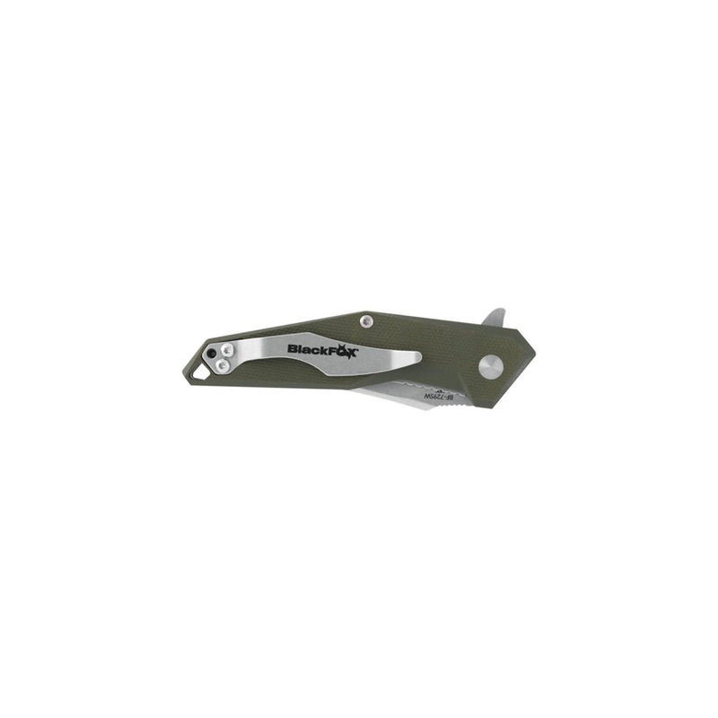 Fox Knives Fox Knives KRAVI SHAI Pocket Knife 440C Stone Washed G10 Green 2.76 - GoMilitar