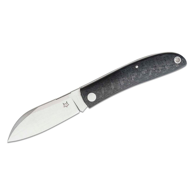 Fox Knives LIVRI Pocket knife folding Sheepsfoot shape 61 HRC M390 steel carbon - GoMilitar
