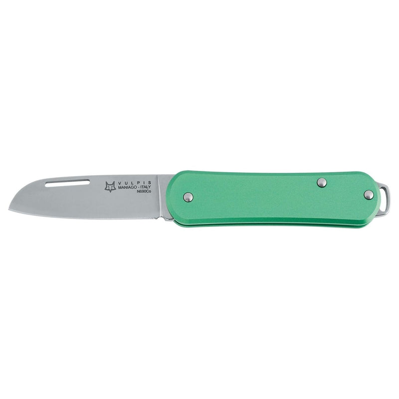 Fox Knives VULPIS FX - VP108 OD Folding Pocket Knife Stainless Steel N690Co Green - GoMilitar