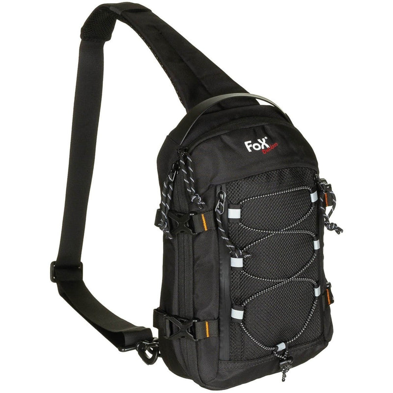 Fox Outdoor Compact Sling Shoulder Bag 5L Padded Strap Polyester Black - GoMilitar