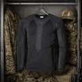 Fox Outdoor Thermal Undershirt Breathable Stretchy Fabric Quick Dry Black