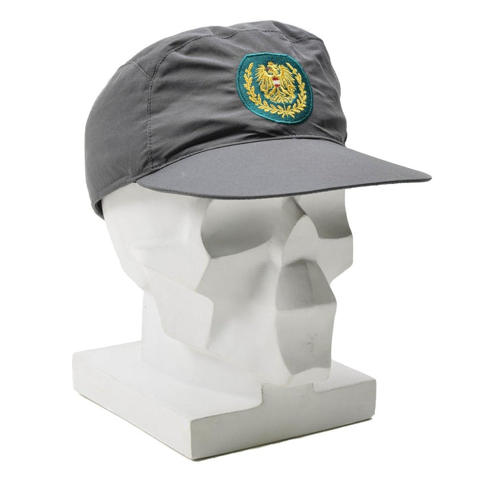 Genuine Austrian military gray GoreTex army cap foldable earflaps headwear NEW - GoMilitar