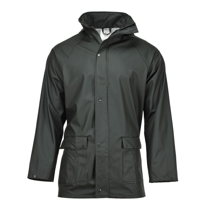 Genuine Belgian army rain jacket waterproof lightweight field jacket olive NEW - GoMilitar