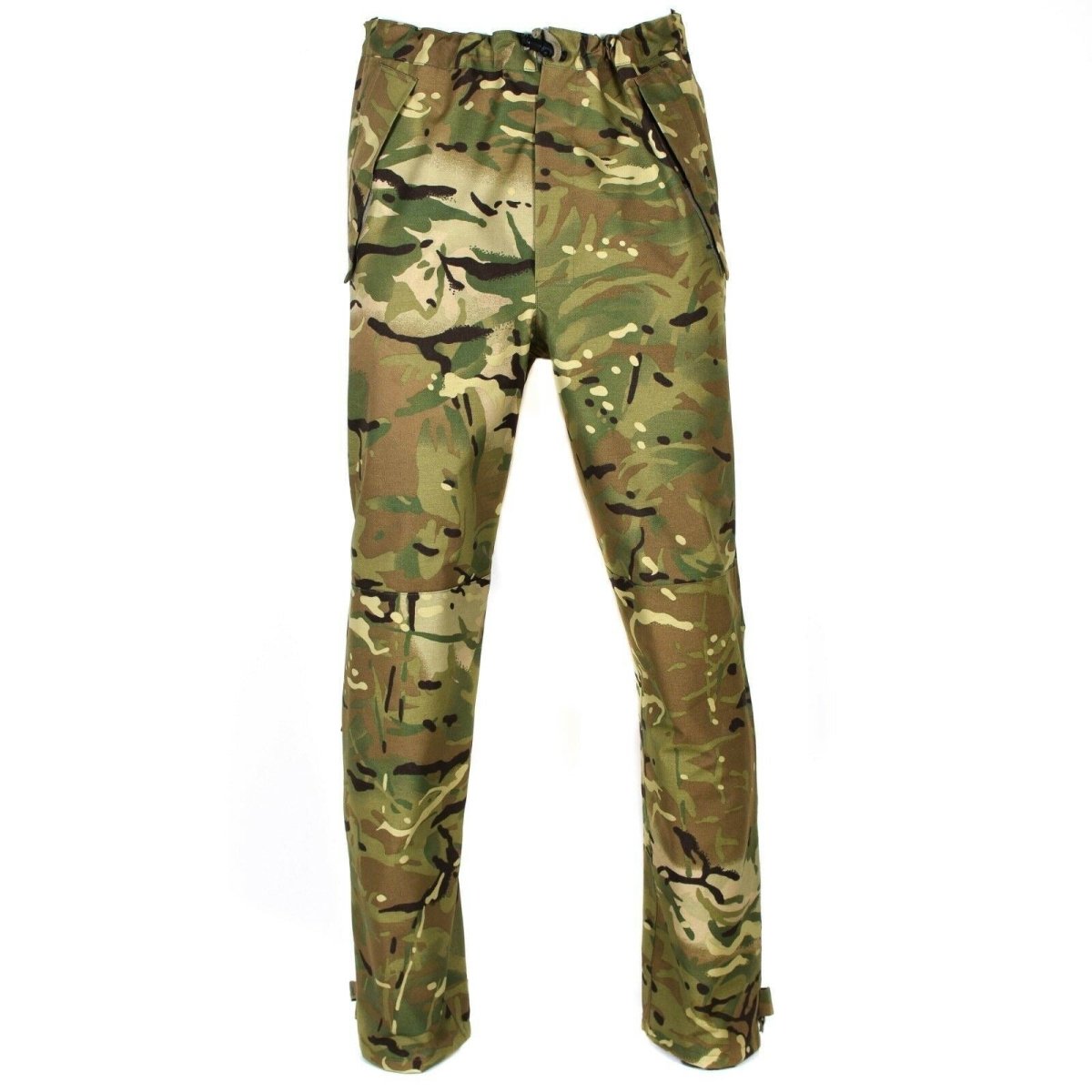 Genuine British army military combat MVP MTP camo rain pants waterproof goretex