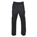 Genuine British Metropolitan Police waterproof outdoor rain pants in black, durable and designed for harsh weather conditions