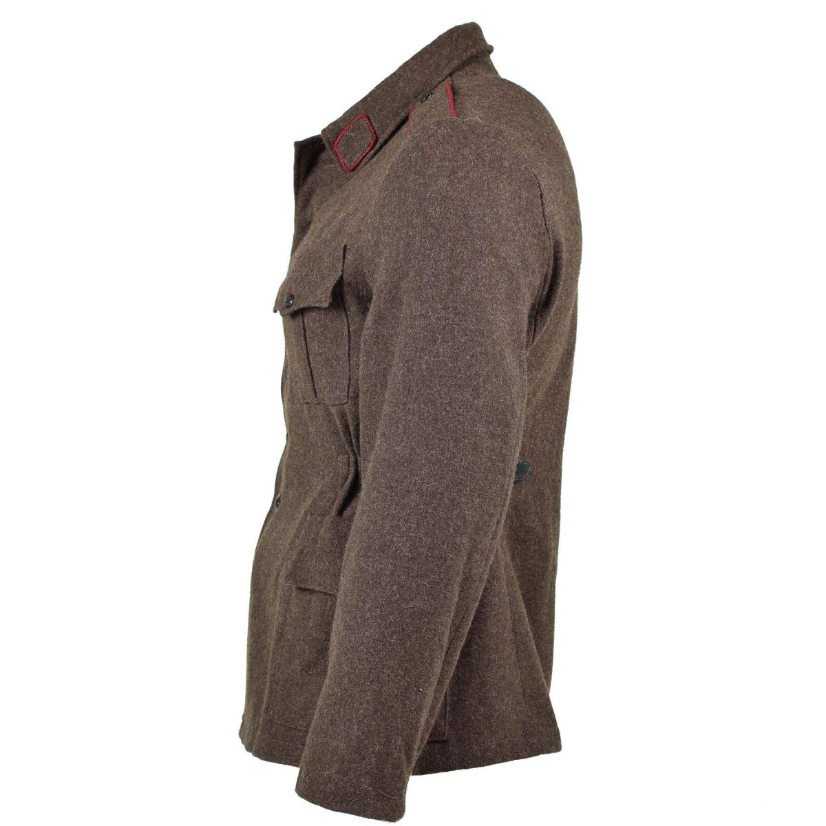 GENUINE BULGARIAN ARMY JACKET WOOL MILITARY-ISSUE SURPLUS UNIFORM GREY-BROWN