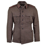 GENUINE BULGARIAN ARMY JACKET WOOL MILITARY-ISSUE SURPLUS UNIFORM GREY-BROWN