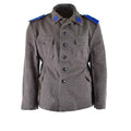 GENUINE BULGARIAN ARMY JACKET WOOL MILITARY-ISSUE SURPLUS UNIFORM GREY-BROWN