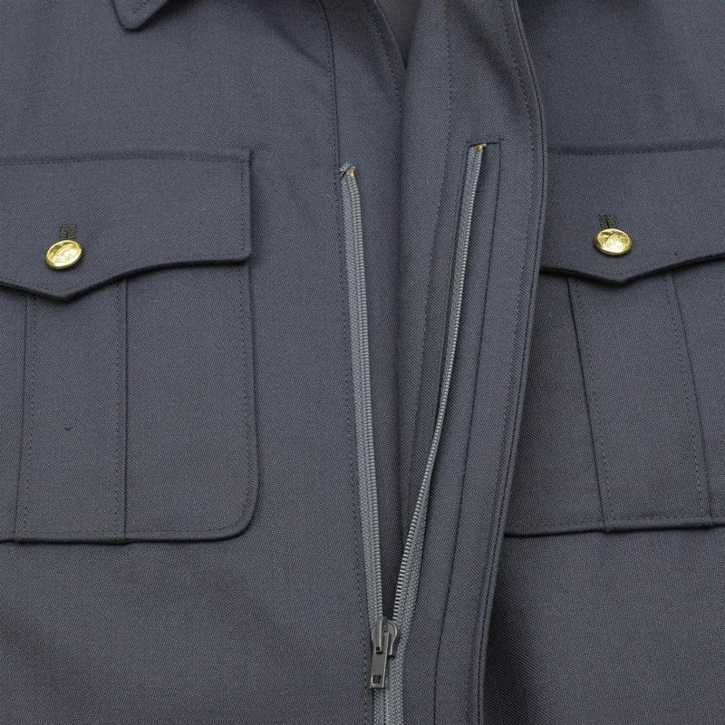Genuine Czech Military blue blouse jacket golden buttons casual army blouson NEW