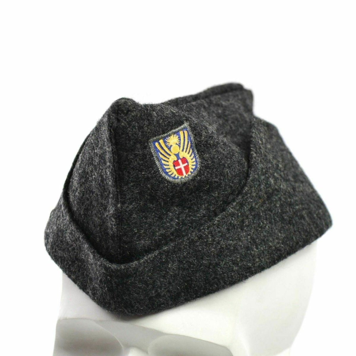Genuine Danish army wool side cap military field combat garrison cap 1950's hat