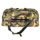 Genuine Dutch Army DPM woodland camo duffel bag with shoulder strap and zipper for military surplus use