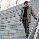 Genuine Dutch army parka with liner OD green coat men officer jacket Khaki NEW - GoMilitar