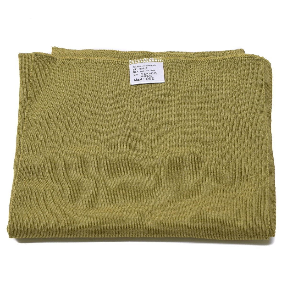 Genuine Dutch army scarf khaki military surplus neck tube merino wool cotton NEW