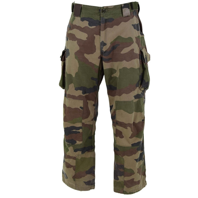 Genuine French Army FELIN CCE camo combat pants made with durable ripstop fabric and adjustable fit features.