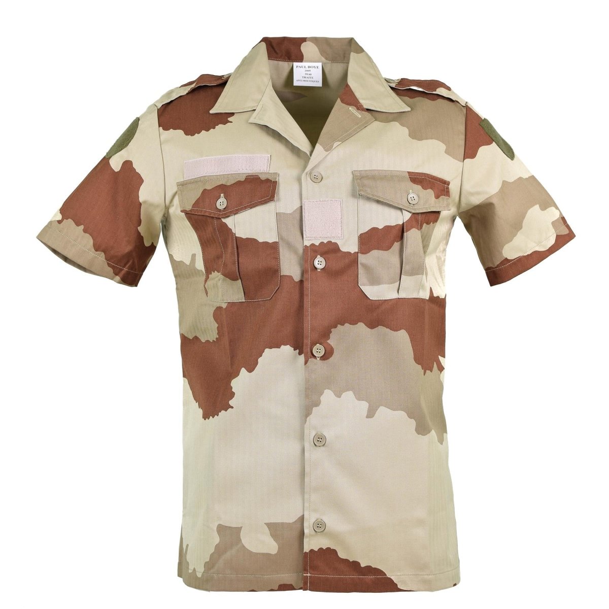 Genuine French army F2 shirt Desert camo short sleeve military surplus issue NEW