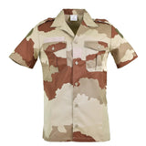 Genuine French army F2 shirt Desert camo short sleeve military surplus issue NEW