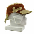 Genuine French France army combat cap Swallowtail hat desert camo with neck flap