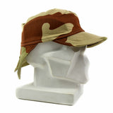 Genuine French France army combat cap Swallowtail hat desert camo with neck flap
