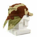 Genuine French France army combat cap Swallowtail hat desert camo with neck flap