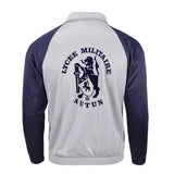 Genuine French Military school sweatshirt sports jacket running hiking grey blue