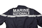 Genuine French navy coverall thermostable marine jumpsuit solid dark blue NEW