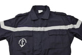 Genuine French navy coverall thermostable marine jumpsuit solid dark blue NEW