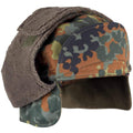 Genuine German Army Military Winter Pile Cap flecktarn hat warm cold weather