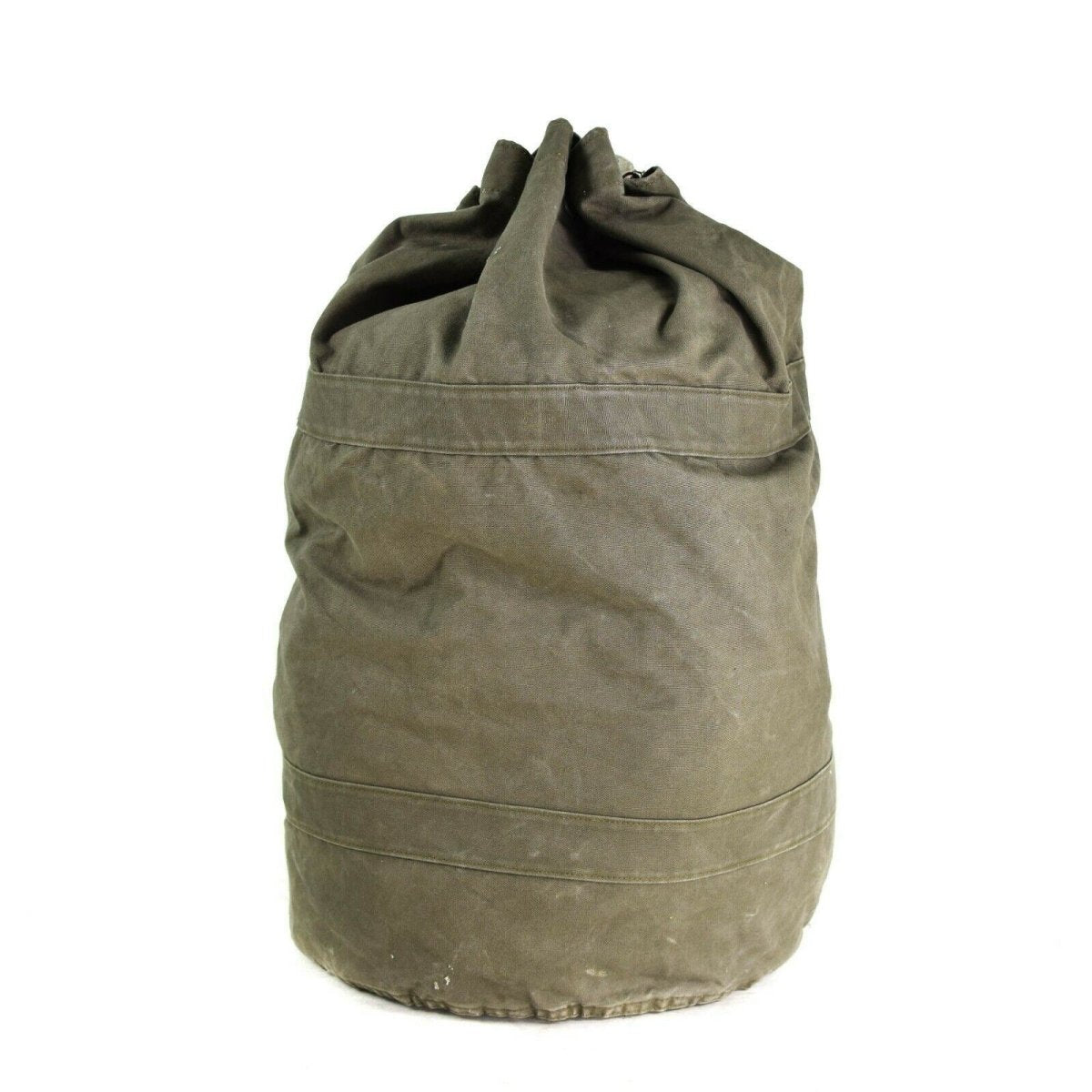 Genuine German army sea sack duffel bag w shoulder straps large w lock backpack