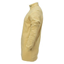 Side view of genuine German military police sand-colored lightweight turtleneck undershirt designed for warmth and comfort