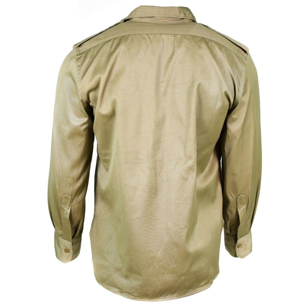 Genuine Greek army shirt fatigue dead stock chino khaki military jacket NEW