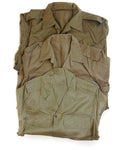 Genuine Greek army shirt fatigue dead stock chino khaki military jacket NEW