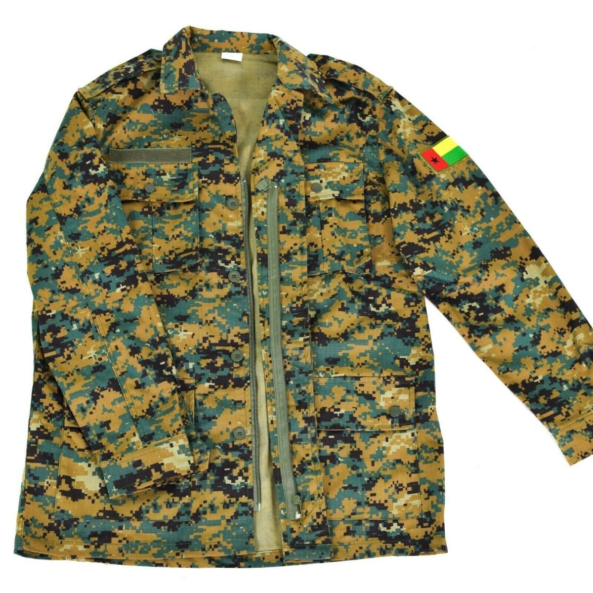 Genuine Guinee Bissau army jacket RipStop digital savana camo military issue NEW