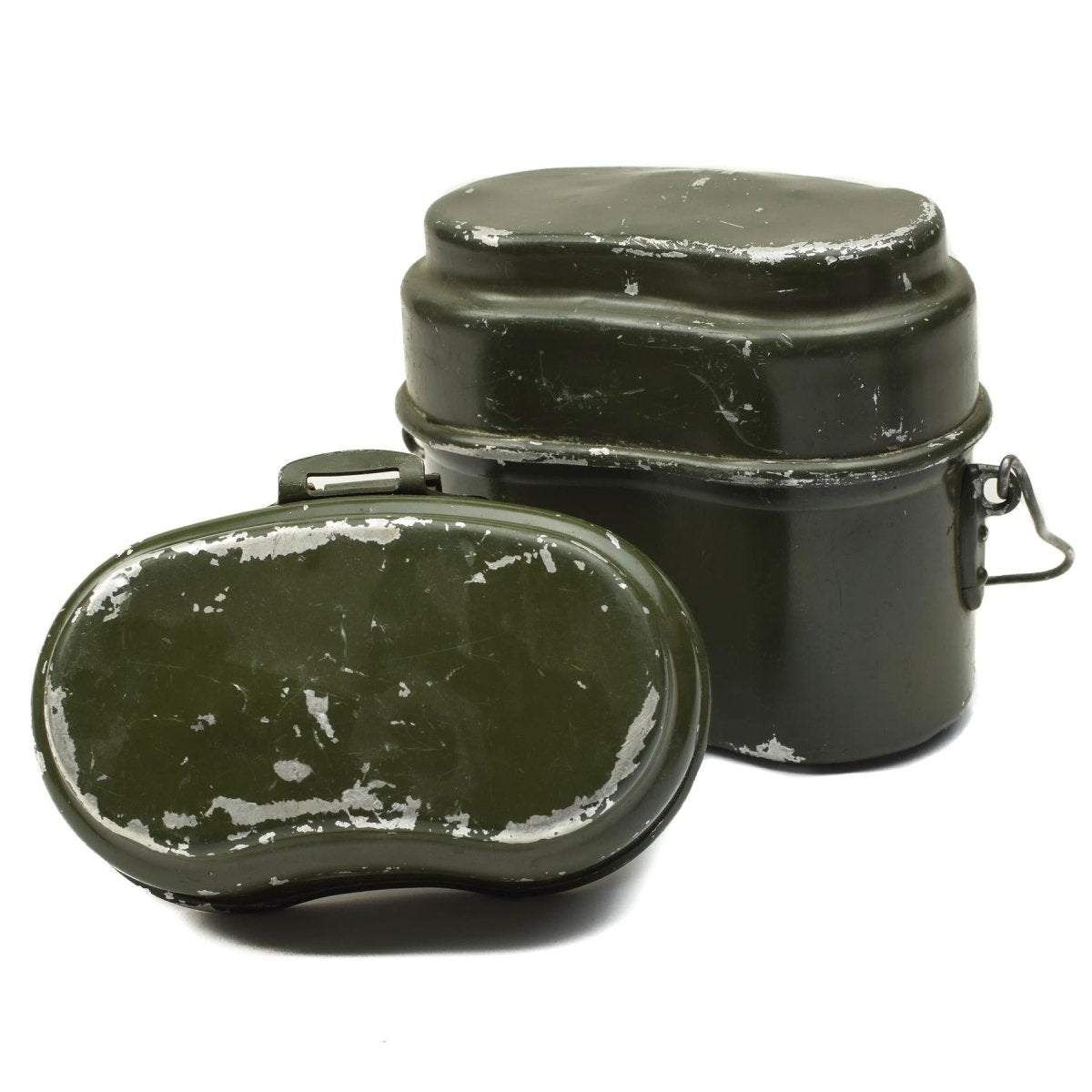 Genuine Hungarian Army mess kit. Aluminium military bowler pot 2pcs set