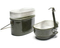 Genuine Hungarian Army mess kit. Aluminium military bowler pot 2pcs set
