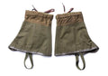 Genuine italian army Gaiters canvas OD olive hiking military surplus M70 combat